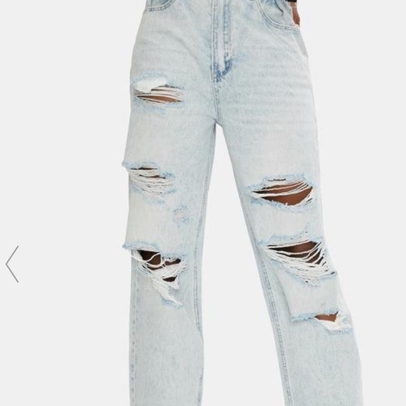 STONE RAIDER SUPER TRASH HI AND LOOSE DISTRESSED DENIM JEANS - Picture 4 of 7